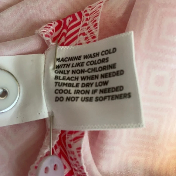 Lady Hagen Essentials Pink & White Geometric Print Golf/Tennis Skort - Size 6 - Picture 6 of 6